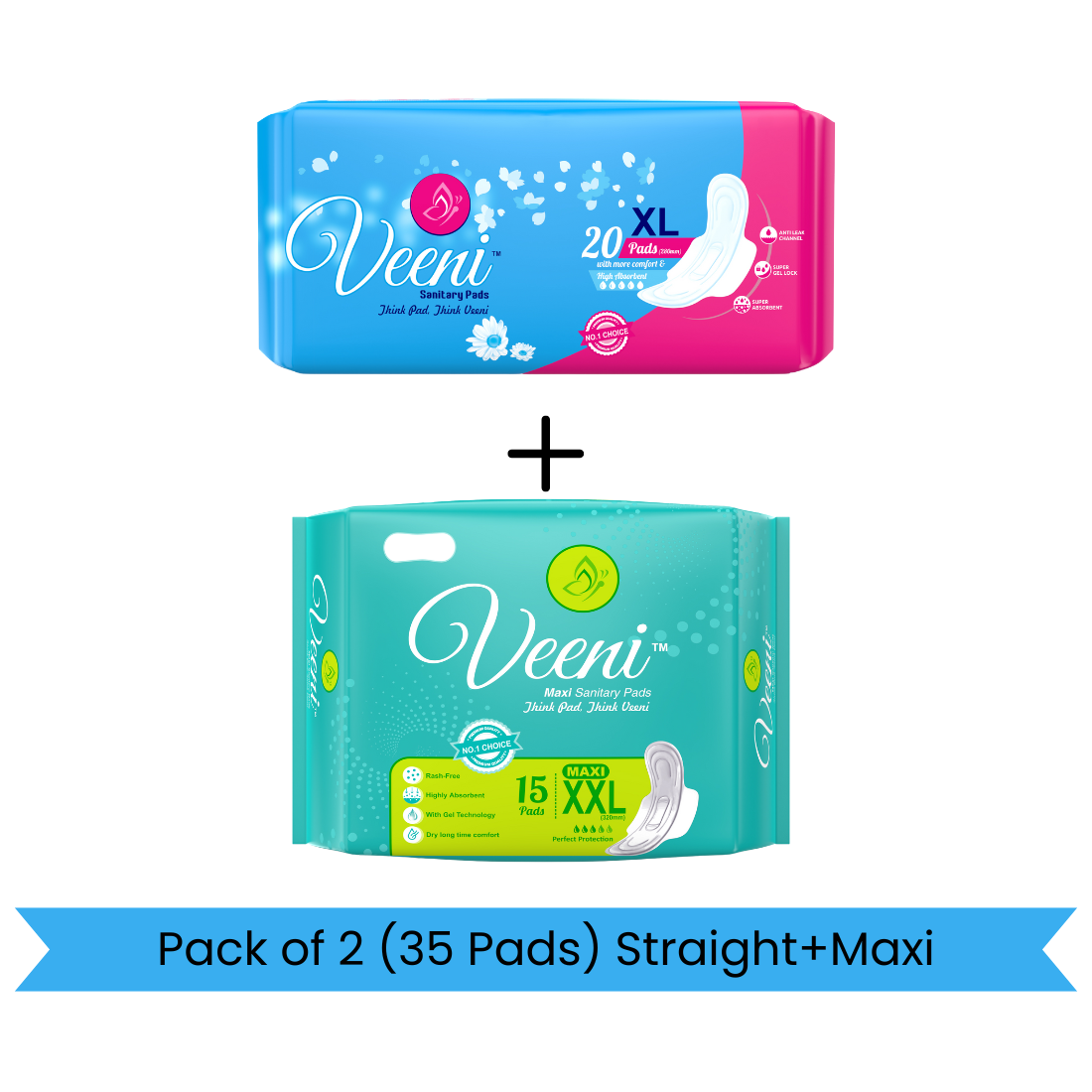 Super Soft Sanitary Pads Combo Pack