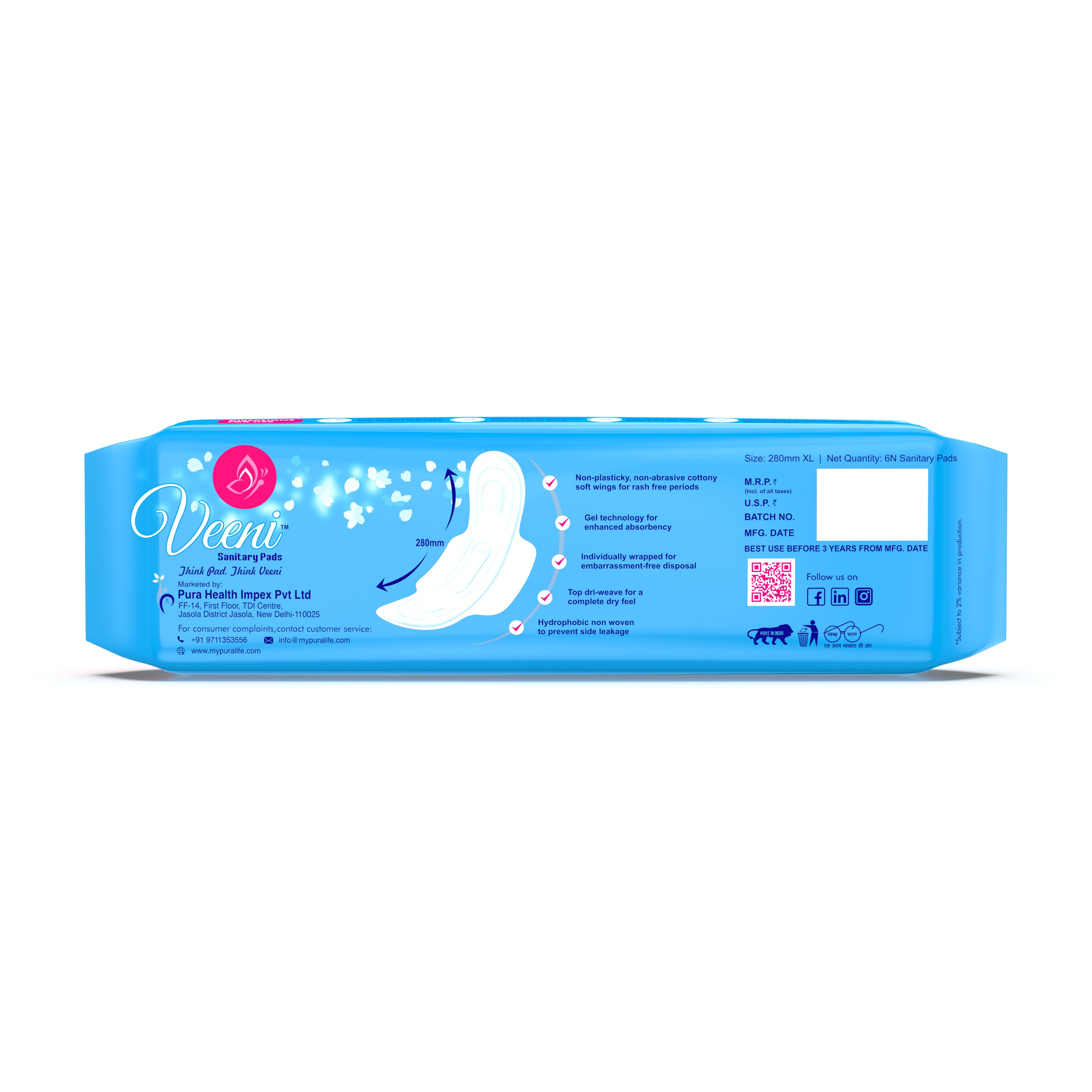 Heavy Flow Sanitary Pads - XL