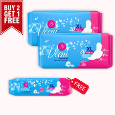 Buy 2 Straight XL pads 280mm (40 Pads) – Get 6 Pads Free – Veeni pads Combo Offer