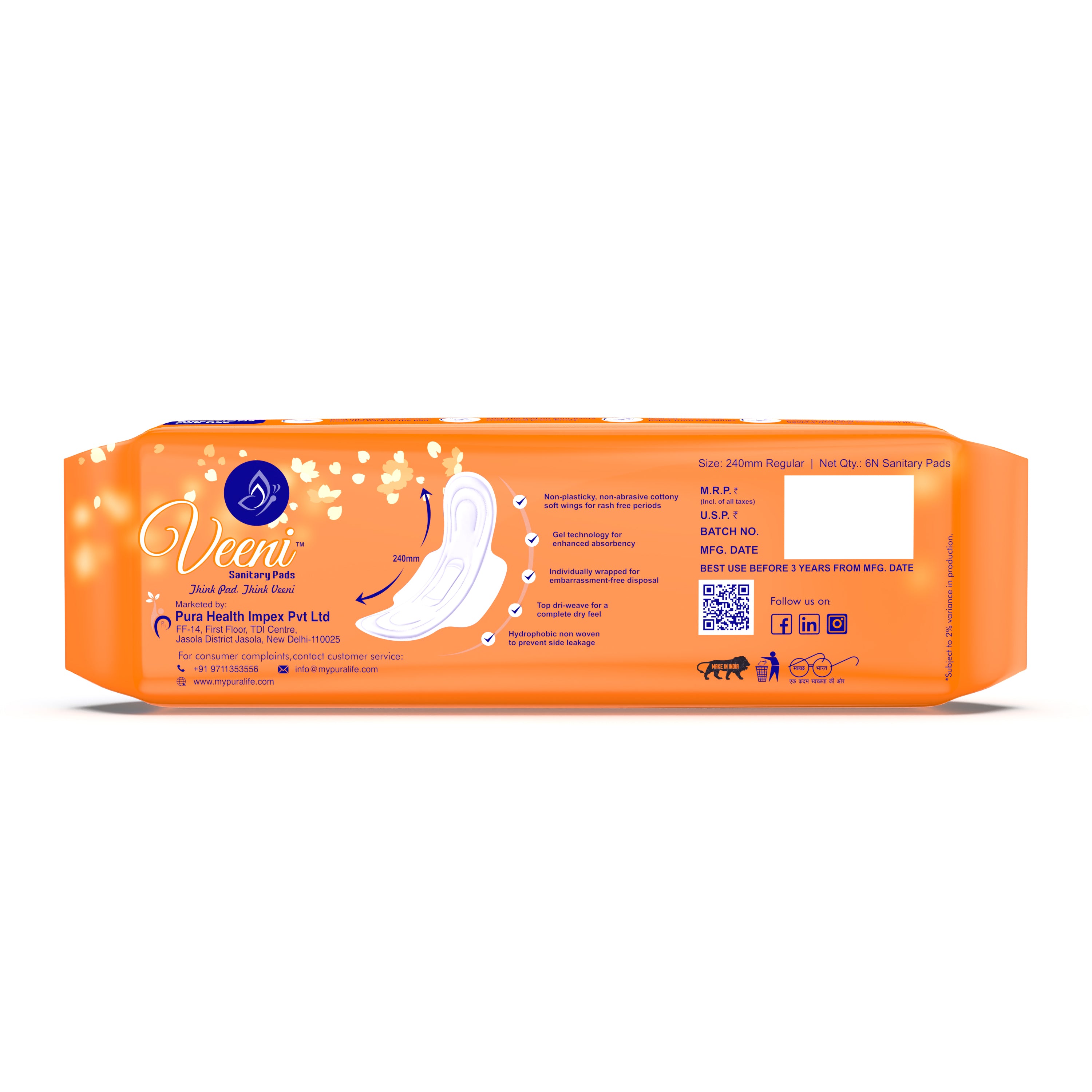 Veeni Regular Pad (240mm)