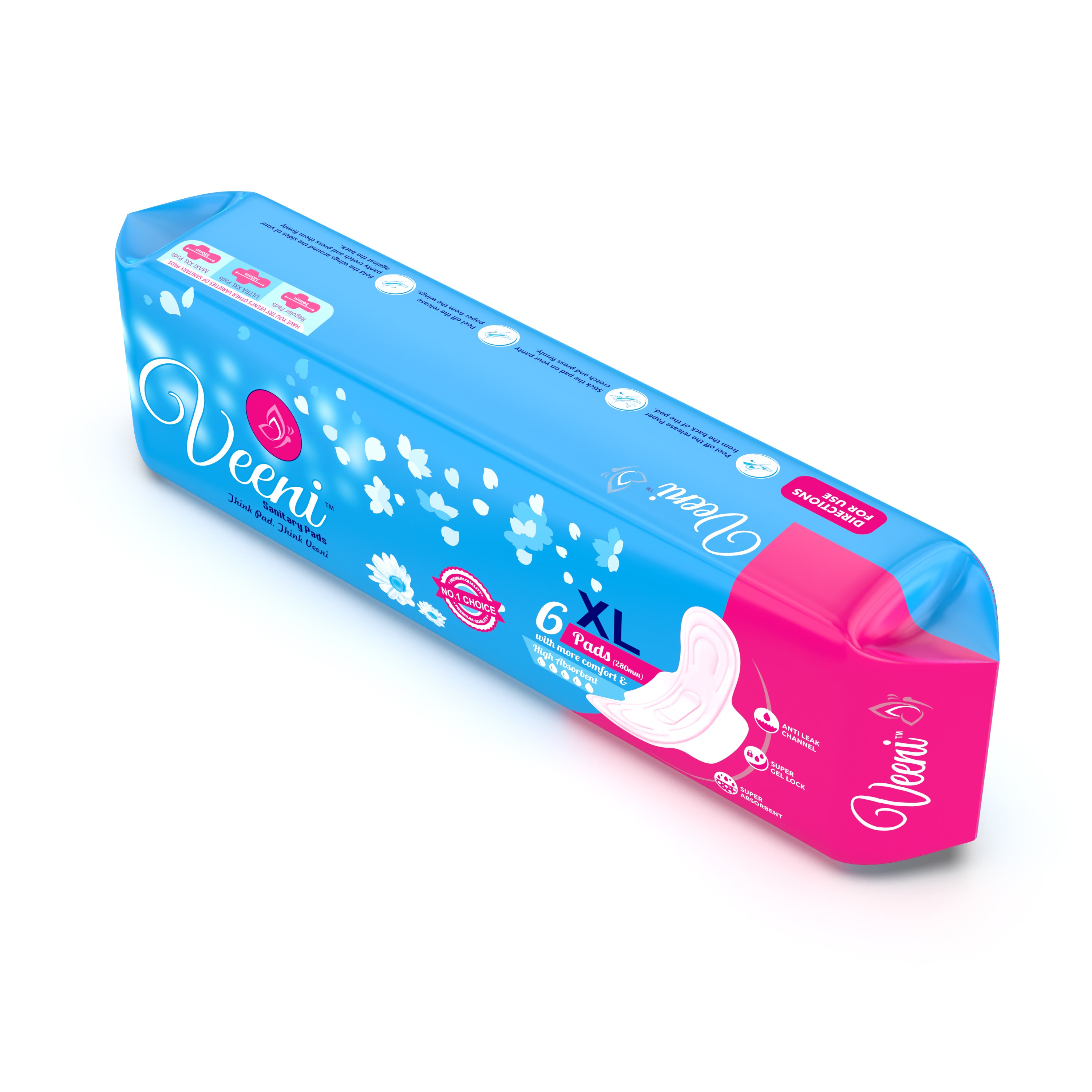 Heavy Flow Sanitary Pads - XL