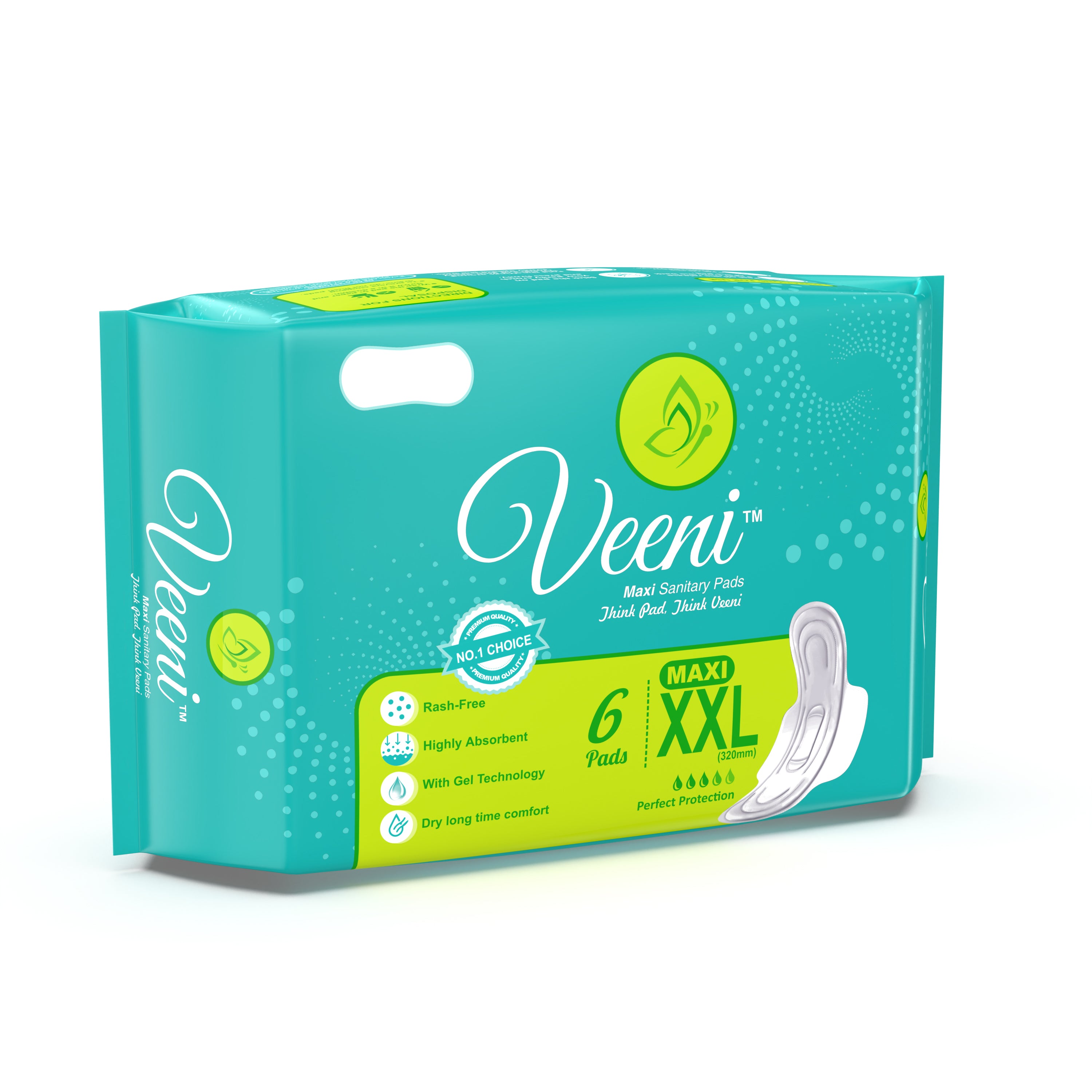 VEENI - Extra Large Tri Fold Pads Maxi - XXL